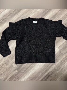 Women's Old Navy Black Sparkle Knit Sweater -